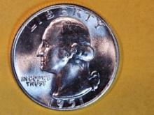 GEM Brilliant Uncirculated 1951-D Washington Quarter