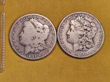 1901-S and 1904 Morgan Dollars