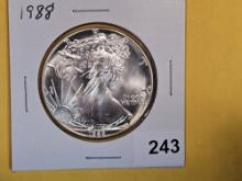 GEM Brilliant uncirculated 1987 American Silver Eagle