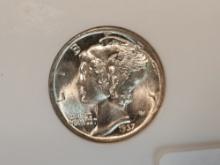GEM! NGC 1937 Mercury Dime in Mint State 66