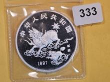 1997 GEM Proof Deep Cameo China silver 10 Yuan