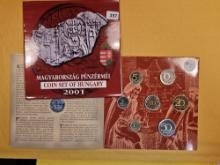 2001 Brilliant Uncirculated Hungary Coin set