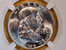 NGC 1959 Franklin Half Dollar in Mint State 64