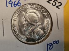 1966 Panama silver 1/2 balboa