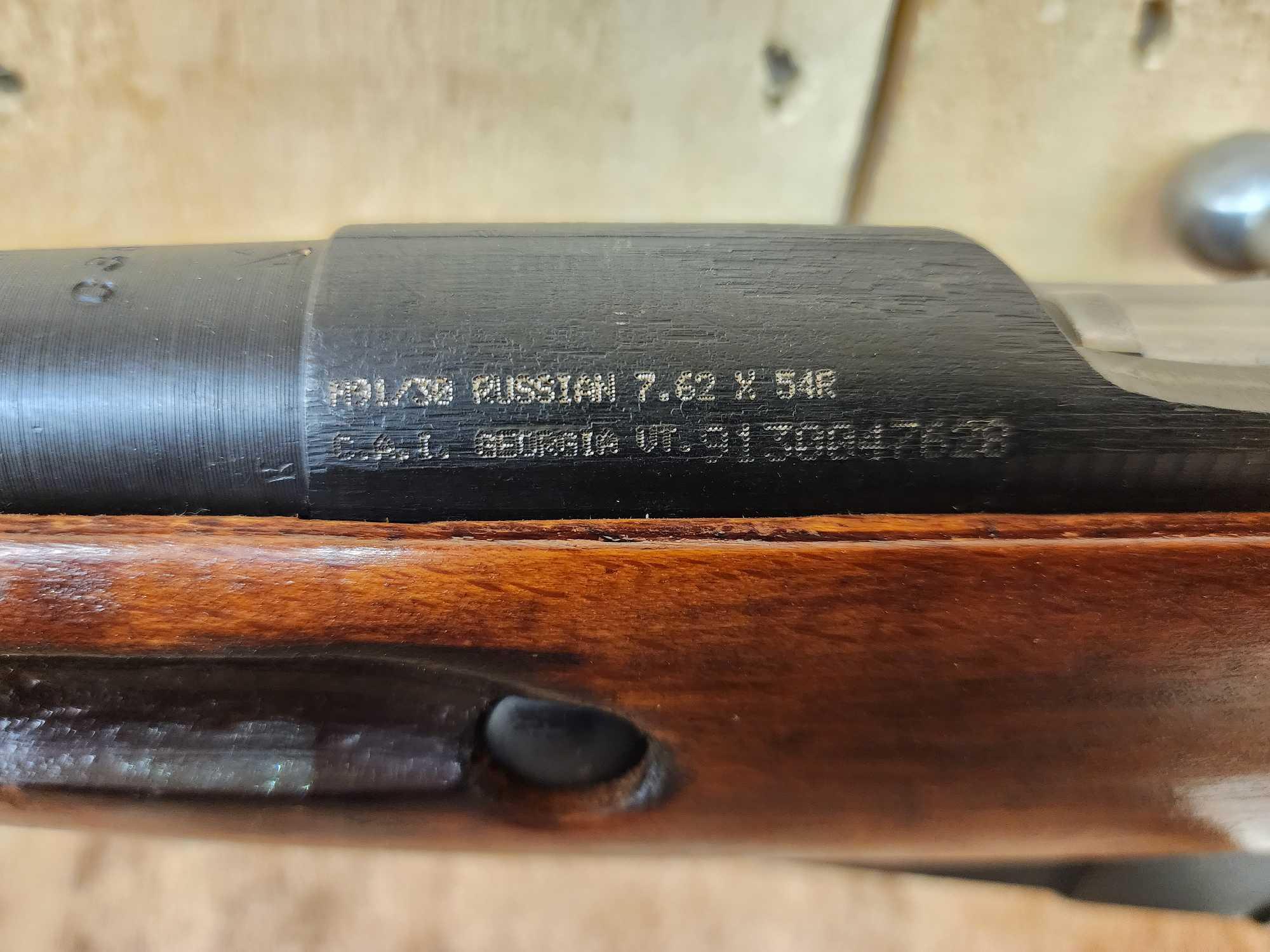 Vintage Mosin Nagant 7.62x54R Bolt Action Rifle