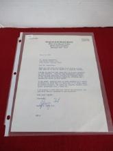 President Gerald Ford Autographed Congress Stationary