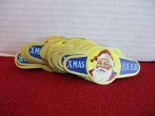 Christmas Beer Santa Claus Neck Bottle Labels