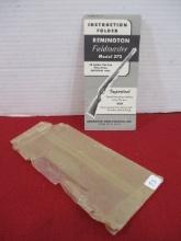 Remington Field Master Model 572 NOS Instruction Folder