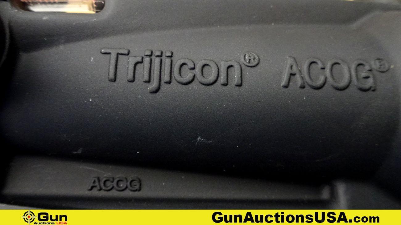 Trijicon ACOG Scope . Excellent. Reflex Scope, battery free, featuring a tritium/fiber optic illumin
