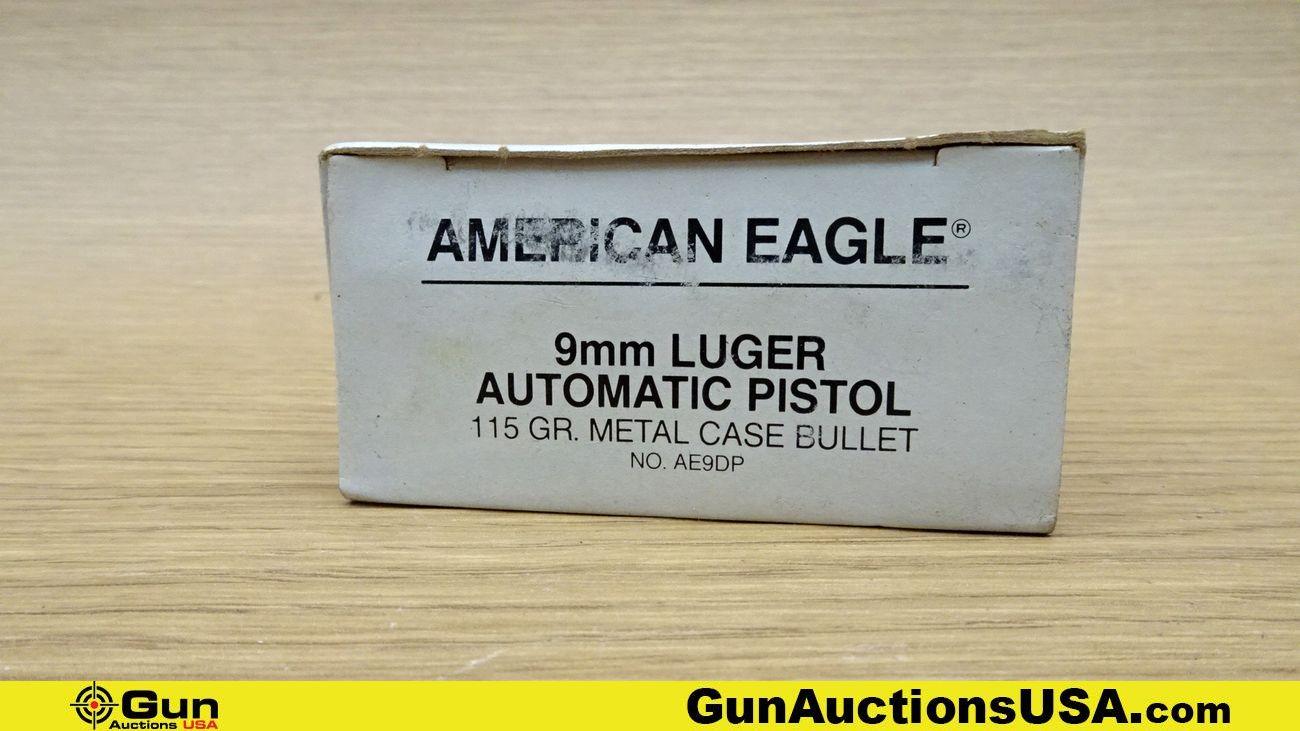 American Eagle, S&W, Freedom Munition. 9mm Ammo & Magazine. 340 Total Rds. 9mm 115 Grain & 1- 9mm S&