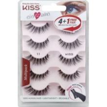 KISS So Wispy, False Eyelashes, Style #11, 12mm, 5 Pairs, Retail $13.00