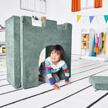Yourigami Kids and Toddler Play Castle, Playroom Couch Add-On Set, Green Meadows,Retail $200.00