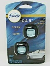Febreze Car Air Freshener Vent Clip - Ocean Scent - 0.14 Fl Oz/2pk