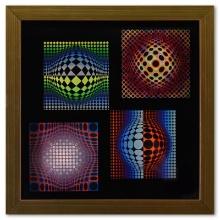 Vega (Noir, WA-3, WA-2) & Ond - Fire de la serie Vega by Vasarely (1908-1997)