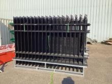 (Inv.173) New Unused Diggit 220' Wrought Iron Site Fence