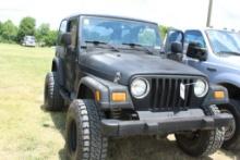 2005 Jeep Wrangler Runs- automatic, Miles showing 131, 214 , textured paint