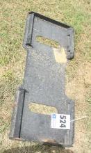Weld-on Plate Skid Steer Attachment