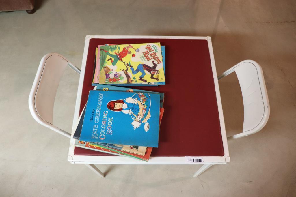 Vintage Child's Metal Table with Chairs