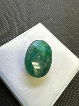 Oval Cut Green Emerald Gemstone 16.30ct