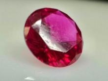 2.3ct Brillant Cut Ruby Gemstone