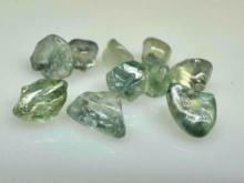 Mini Green Montana Sapphire Gemstone Specimens 10.5ct Total