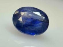3.7ct Oval Cut Blue Sapphire Gemstone