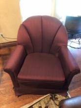 Burgandy Occasional Chair - Rocks and Swivels