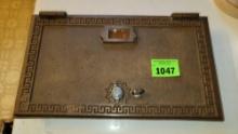 vintage combination lock mailbox cover