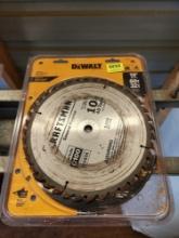 New 10 inch 62 sawblade and one used