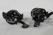 Two Lew Childre baitcast reels. Used. One works, one needs some work done.