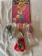 Action Figures and Simpsons Comic