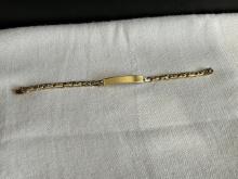 14k Gold Id Bracelet