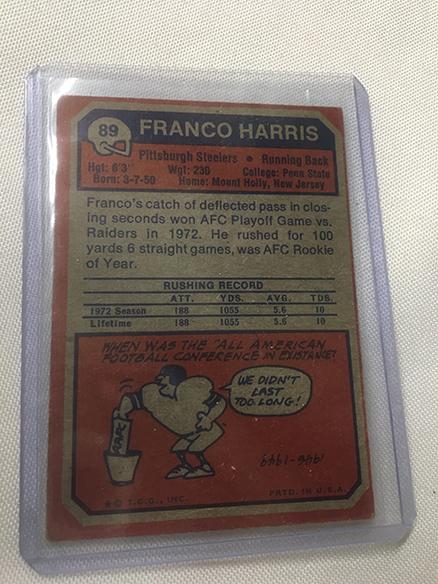 1973 Topps Franco Harris #89