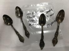(4) Sterling Silver Spoons, 80 grams