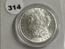 1891 Morgan Dollar, UNC