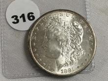1891-S Morgan Dollar (Toning), UNC