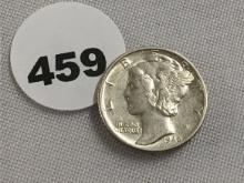 1940  Mercury Dime BU