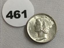 1941  Mercury Dime BU