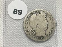 1911 Barber Half Dollar