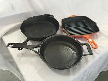 LODGE 12 in., Stargazer 10.5 in. and Le Creuset Cast Iron Skillets