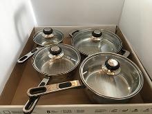 Set of 4 Oneida Immaculate Stainless Steel Pans