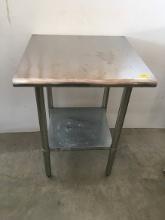 Steelton 2 X 2 ft. Stainless Steel Table w/ Lower Shelf
