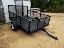 Small Black Utility Trailer Apx 6x8 N/T