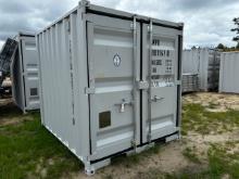 8ft Shipping Container w/ Window & Side Door