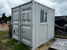 9ft Shipping Container w/ Window & Side Door