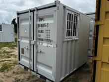 8ft Shipping Container w/ Window & Side Door