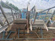 (2) 18' EXTENDABLE ALUMINUM RIG LADDERS X'S THE MONEY, SAFETY RAILS 15941