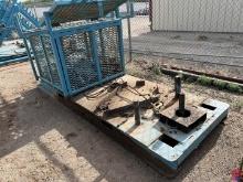 4' X 11' WELL SERVICE RIG TOOL SKID WITH JUNK BASKET CONTENTS INCLUDED 16366