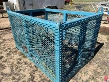 6'L X 4'W X 44"T TOOL BASKET W/ CONTENTS MISC. FITTINGS, VALVES 15808