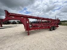 2012 TRI-W 6" X 60'BI-FOLD FLARE STACK T/A GOOSENECK TRAILER